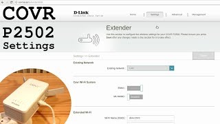 DLink COVRP2502 • Control Panel Access and Settings Overview [upl. by Nila277]