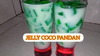 MINUMAN ES JELLY COCO PANDAN SEGAR DAN NIKMAT DISAJIKAN SAAT CUACA PANAS [upl. by Ferino718]