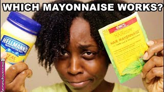 Mayonnaise For Hair Before and After  WHICH WORKS BETTER [upl. by Trik]