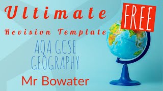 The ULTIMATE Revision Template AQA GCSE Geography [upl. by Jamel]