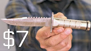 TESTING THE ULTIMATE SURVIVAL KNIFE  WRANGLERSTAR PROFESSIONAL HOMEOWNER [upl. by Swayder]