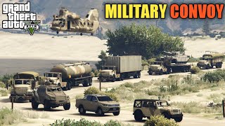 GTA 5  Military Convoy  Establish A Military Base in Sandy shore  Game Loverz [upl. by Pinsky]