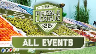 Marble League 2022 ALL EVENTS  Jelles Marble Runs [upl. by Asirak]