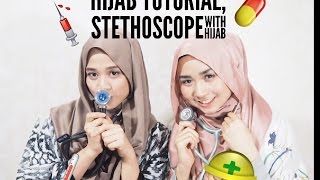 Hijab Tutorial With Stethoscope [upl. by Enram843]