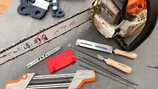 How to sharpen a chainsaw [upl. by Premer585]