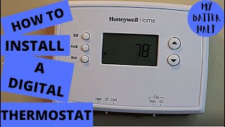 How to replace your old mercury thermostat with a new digital one [upl. by Elleda]