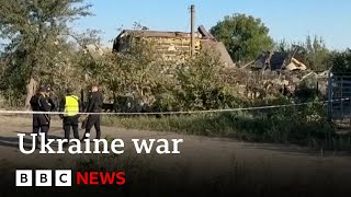 Children injured in deadly Russian attack on Ukraine  BBC News [upl. by Yhtomiht]