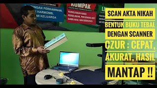 Cara Scan Akta Nikah dengan Scanner CZUR  cepat akurat hasil mantap deh [upl. by Clemence]