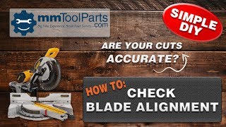 DeWalt Miter Saw HowTo Align the Blade [upl. by Regan121]