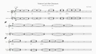 PECULATE  Voters Cant Be Choosers sheet music [upl. by Mignon]