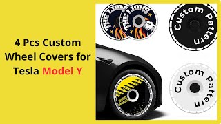 Transform Your Ride with 4 Pcs Custom Wheel Covers for Tesla Model Y [upl. by Oigimer]