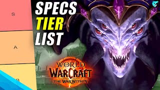 BEST Specs Tier List for War Within Launch  World of Warcraft [upl. by Zebada]