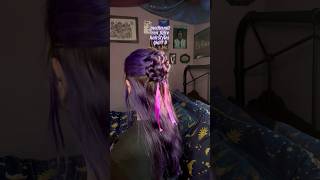 medieval  ren faire hairstyles part 1💜hairstyle hairstyhairstyles renfaire hairtutorial [upl. by Eekorehc]