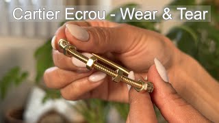 CARTIER ECROU BRACELET 1 Yr Wear amp Tear  Repair Story [upl. by Oina]