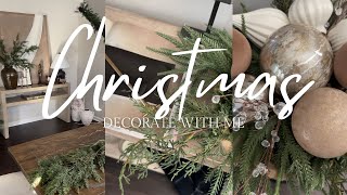 CHRISTMAS DECORATE WITH ME 2024  DINING ROOM AND ENTRYWAY [upl. by Adnarem]