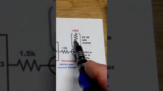 2nd 5V 1W LED Module 2N2222 NPN BJT Monostable 555 diycircuit electronics howto [upl. by Doley139]