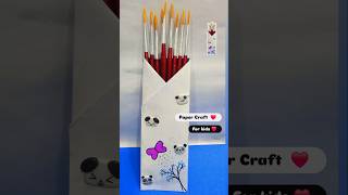 Paper Pen holder craft idea for kids viralshort youtubeshorts youtuber youtubepartner [upl. by Stelmach]