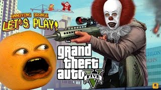 Annoying Orange Plays  GTA V Clowning Around [upl. by Iams]