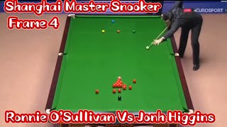 Snooker Shanghai Master Open Ronnie O’Sullivan VS John Higgins frame 4 [upl. by Aryan]