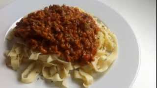 Tallarines con Salsa Bolognesa  Salsa Boloñesa  Bolognese Sauce [upl. by Eyar715]