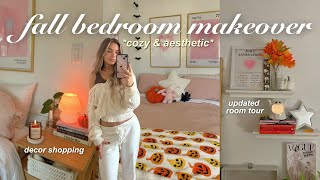 DECORATING MY ROOM FOR FALL 🧡 cozy amp aesthetic room transformation [upl. by Yessydo]