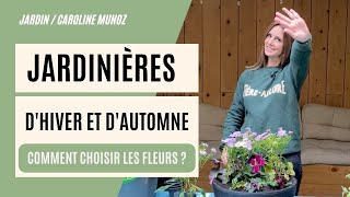 COMMENT FAIRE SA JARDINIÈRE DHIVER COLORÉE  selection fleurs diy jardin [upl. by Namsu468]