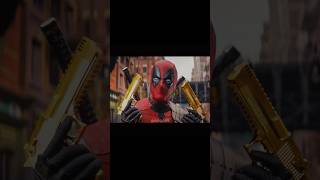 Deadpool gets his gold plated 50 Cal desert eagle pistoleros deadpoolandwolverinemovie marvel [upl. by Acnairb]