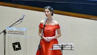 Soprano Monica SCHWARTZ performs Israel Anthem Hatikva [upl. by Haida]