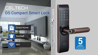 Real Smart Door Lock Celtech D5 [upl. by Secundas500]