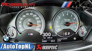 BMW M4 620HP Mosselman  0300kmh ACCELERATION SPEED amp LAUNCH CONTROL by AutoTopNL [upl. by Malvin659]