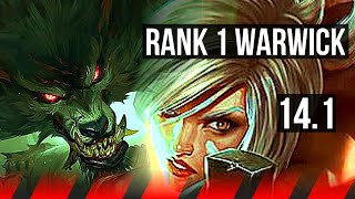 WARWICK vs RIVEN TOP  Rank 1 Warwick 300 games  NA Master  141 [upl. by Deevan]