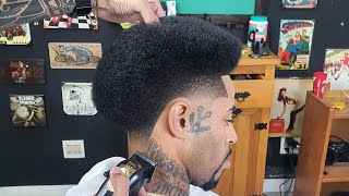 TUTORIAL DE COMO FAZER CORTE AMERICANO EM CABELO AFRO [upl. by Enelav]