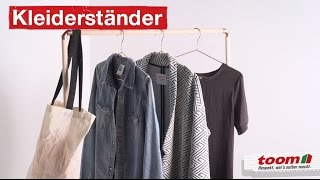 toom DIYTutorials Kleiderständer im IndustrialLook  toom Baumarkt [upl. by Fritts927]