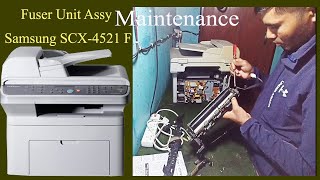 Samsung SCX4521F Fuser Assy Reparing  Problem of erase the printed latter in paper by the hand [upl. by Ludwig874]