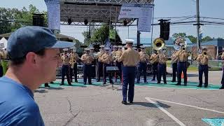 The 2nd Div Marine Corps Band  God Bless America [upl. by Arodnahs]