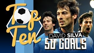 TOP 10 David Silva Premier League Goals [upl. by Skricki410]