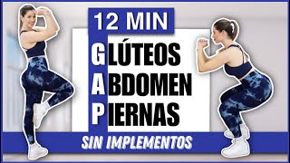 RUTINA DE GAP  Glúteos Abdomen y Piernas  RUTINA SIN PESO Y SIN SALTOS  NatyGlossGym [upl. by Udella]