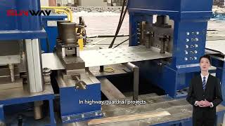 3 Waves Highway Guard Rail Roll Forming Machine [upl. by Roseann]