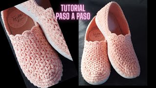 Zapatos tejidos a crochet paso a paso [upl. by Alahc]