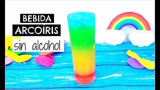 CÓMO HACER BEBIDA ARCOÍRIS SIN ALCOHOL [upl. by Schroder695]