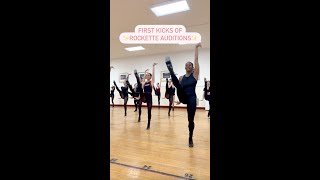 The First Kicks of Rockette Auditions 👯‍♀️ [upl. by Eiromem546]