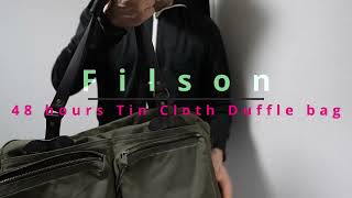 Filson  48 hours Tin Cloth Duffle Bag [upl. by Annet39]