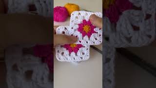 Easy Crochet Granny Square Knitting Motif 💕 Easy Crochet Baby Blanket  Kare Motif Yapımı [upl. by God]