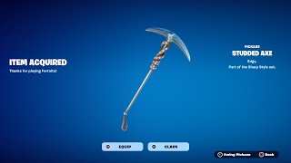 STUDDED AXE PICKAXE RETURN RELEASE DATE IN FORTNITE ITEM SHOP 2024 [upl. by Ahsatsana117]