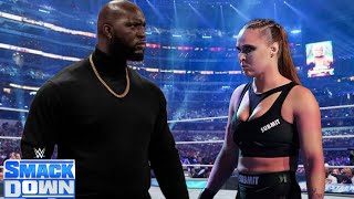 WWE Full Match  Ronda Rousey Vs Omos Jordan  SmackDown Live Full Match [upl. by Edahsalof]