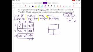 Alg 2 36 Part 5 Video [upl. by Radley]