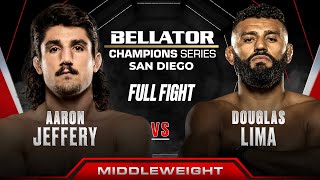 Aaron Jeffery vs Douglas Lima  Bellator San Diego [upl. by Rebekkah]