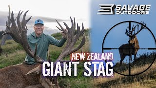 GIANT STAG HUNTING  NEW ZEALAND [upl. by Nedda]