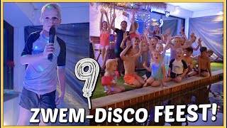 ZWEMDiSCO KiNDERFEESTJE VAN LUAN ViEREN 🥳💦  9 jaar  Bellinga Vlog 2235 [upl. by Acireh74]