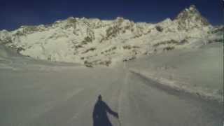 Skiing Kleine Matterhorn to Cervinia [upl. by Amelia]